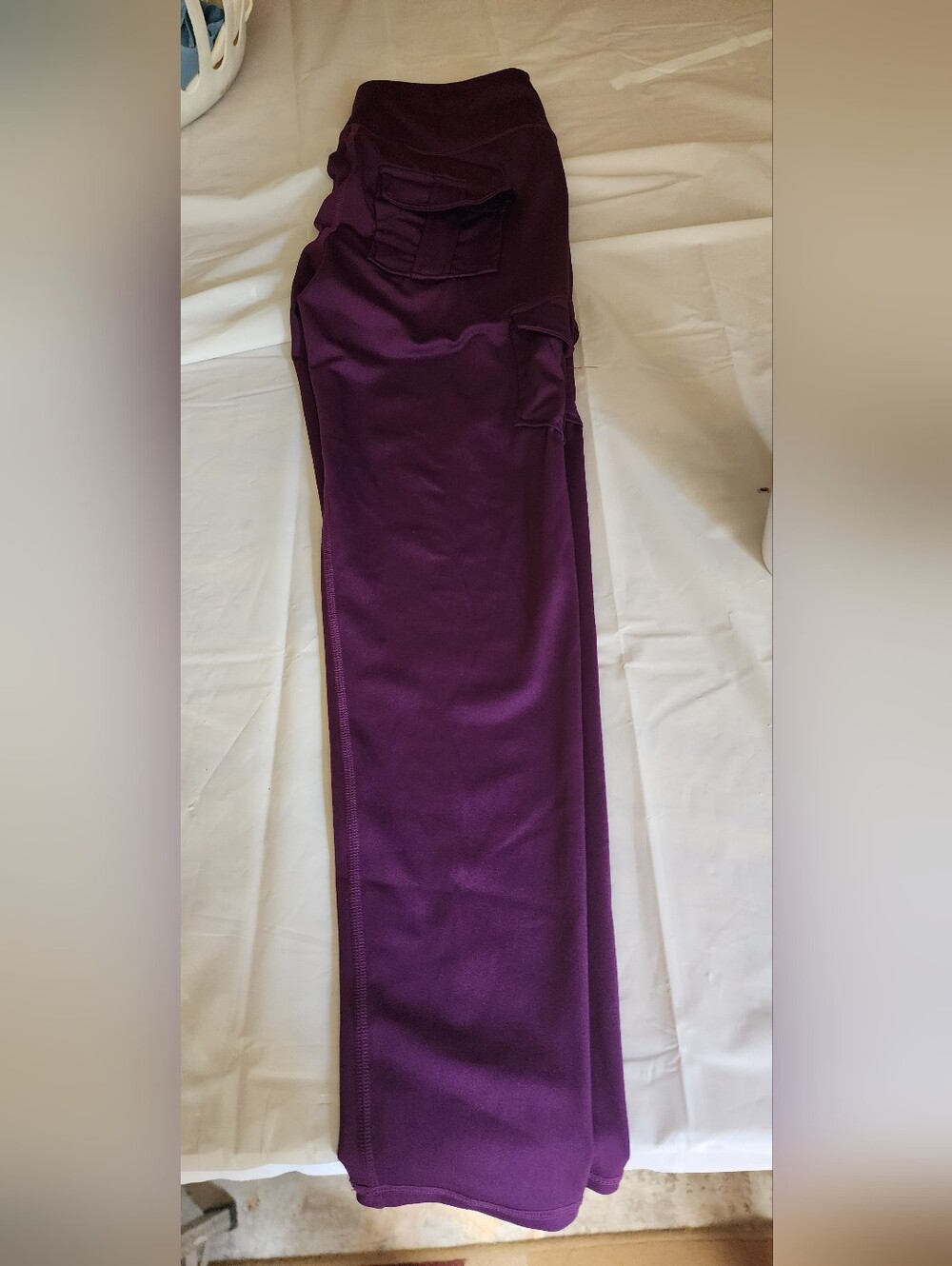 Deep Plum Leggings with Side Pocket